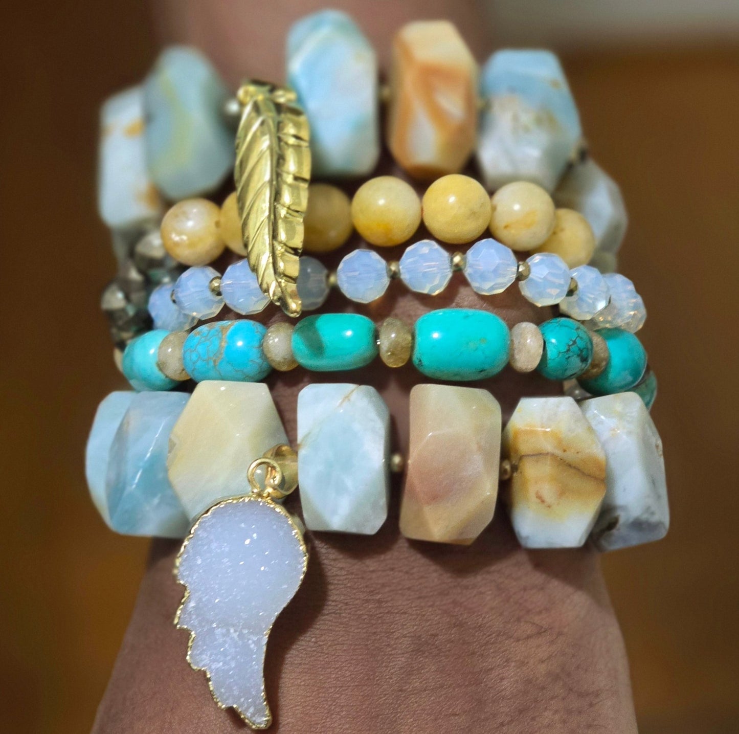 Amazonite Bracelet Set L.Signature Collection by L.Styles