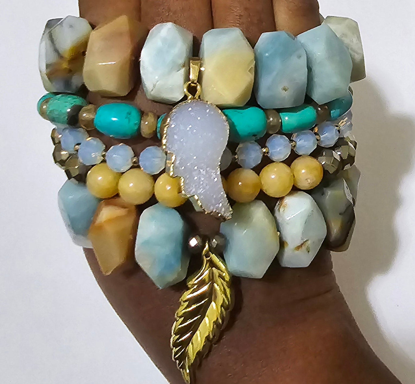 Amazonite Bracelet Set L.Signature Collection by L.Styles