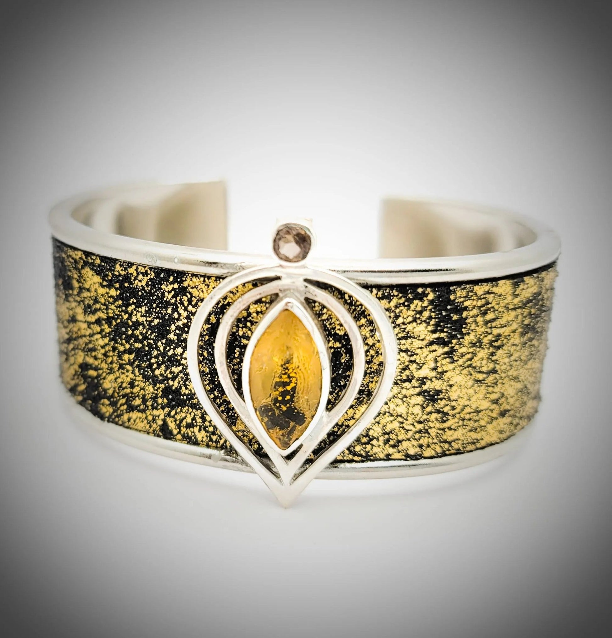 Citrine Gemstone Bangle L.Signature Collection by L.Styles