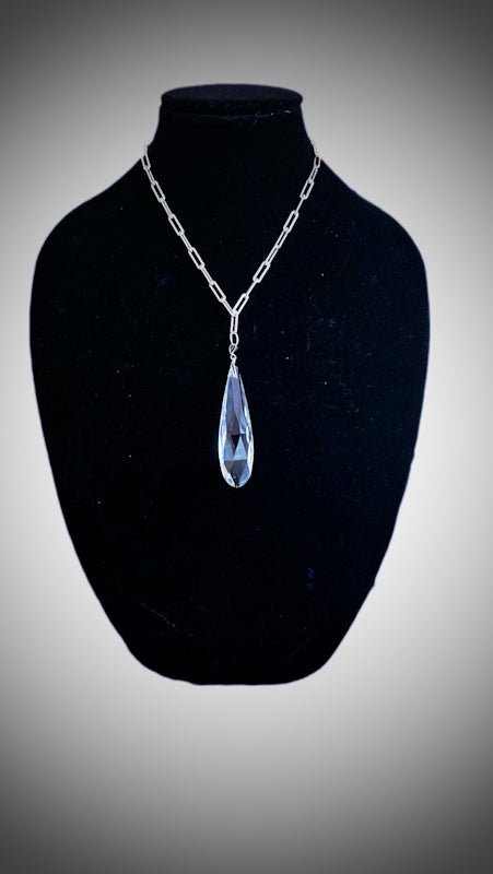 Clear Quartz Pendant Necklace - L.Signature Collection by L.Styles
