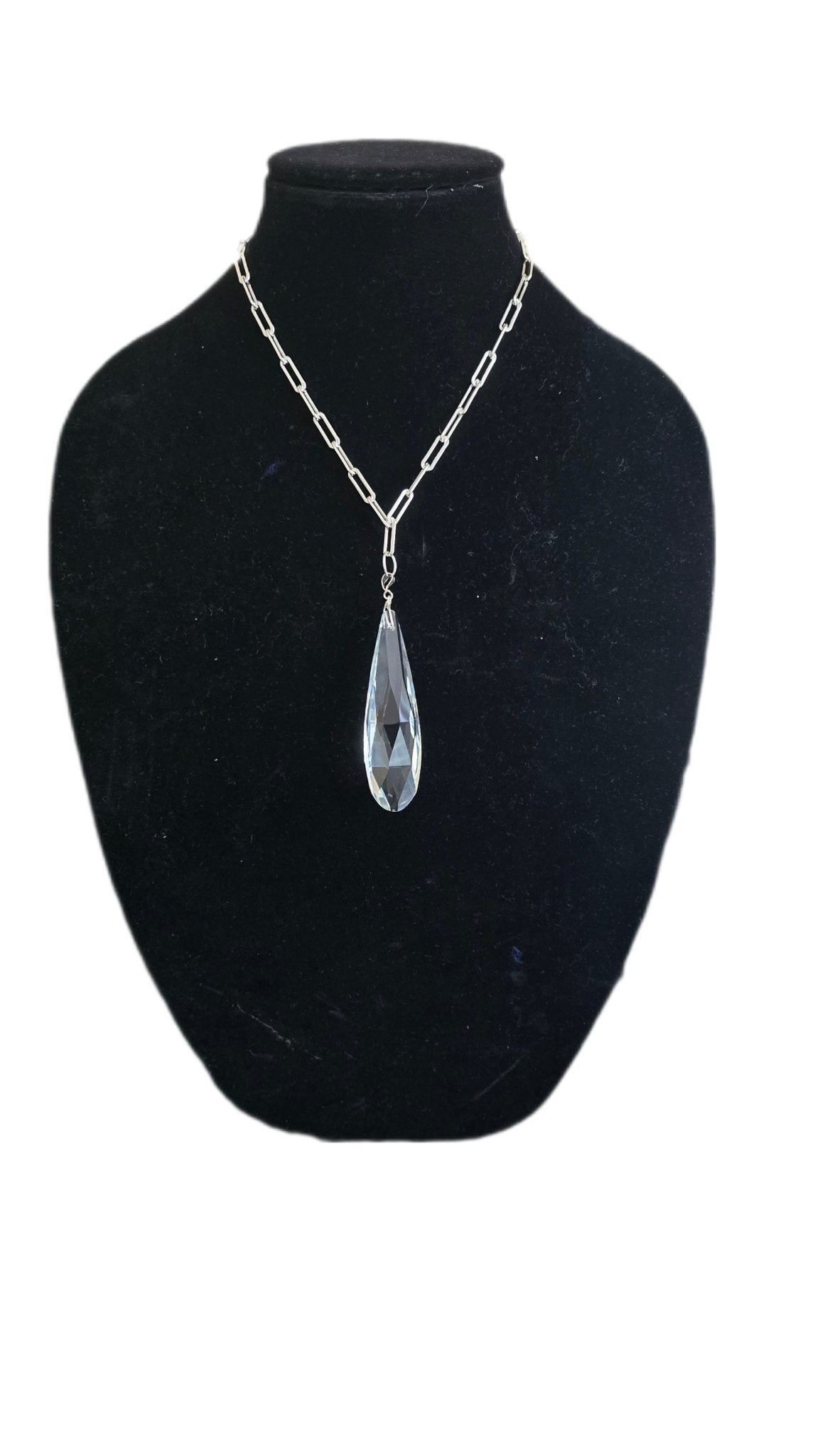 Clear Quartz Pendant Necklace - L.Signature Collection by L.Styles