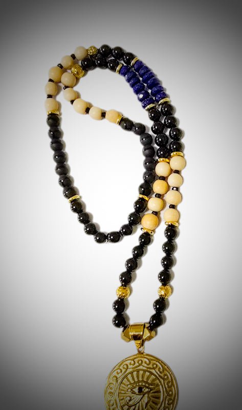 Men's Eye of Horus Beaded Necklace - L.Signature Collection by L.Styles