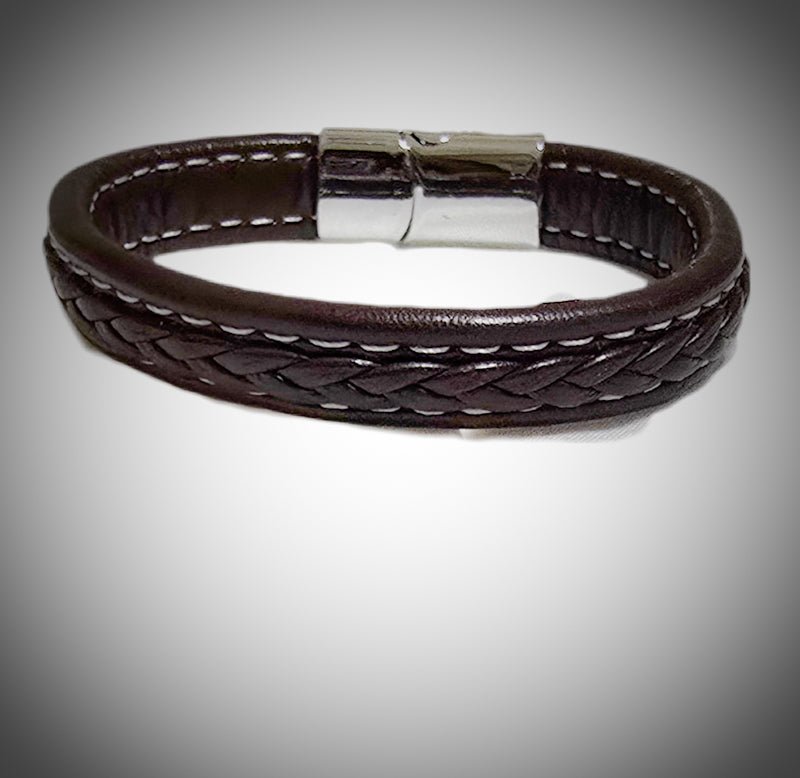 Men's Natural Turquoise and Wood Bracelet - L.Signature Collection by L.Styles
