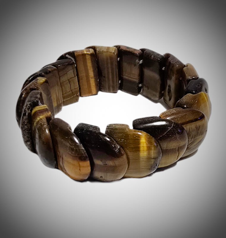Men's Tiger Eye Stretch Bracelet - L.Signature Collection by L.Styles