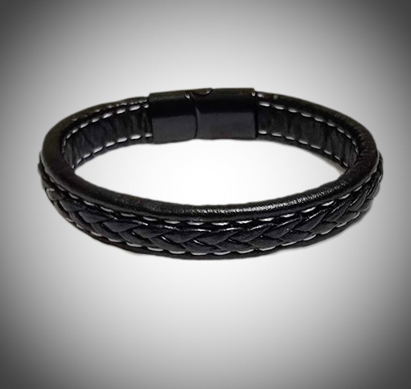 Men's Tourmaline Quartz and Onyx Bracelet - L.Signature Collection by L.Styles