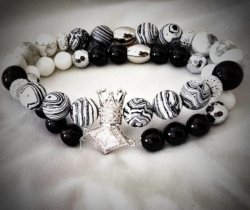 Men's White "Earned" Stripe Set - L.Signature Collection by L.Styles