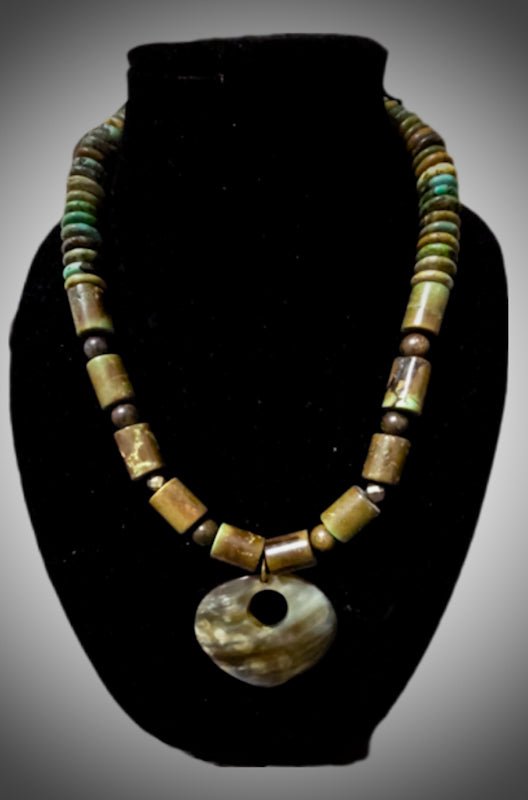 Natural Brown Turquoise Necklace - L.Signature Collection by L.Styles