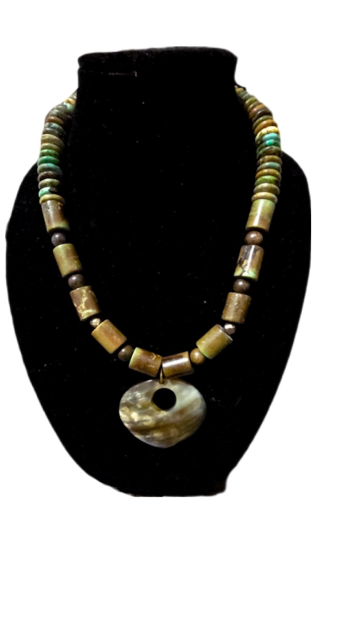 Natural Brown Turquoise Necklace - L.Signature Collection by L.Styles