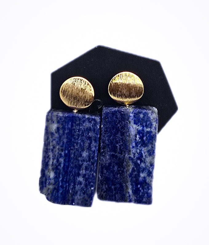 Natural Lapis Lazuli Earrings - L.Signature Collection by L.Styles