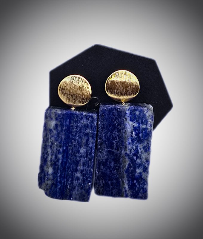 Natural Lapis Lazuli Earrings - L.Signature Collection by L.Styles