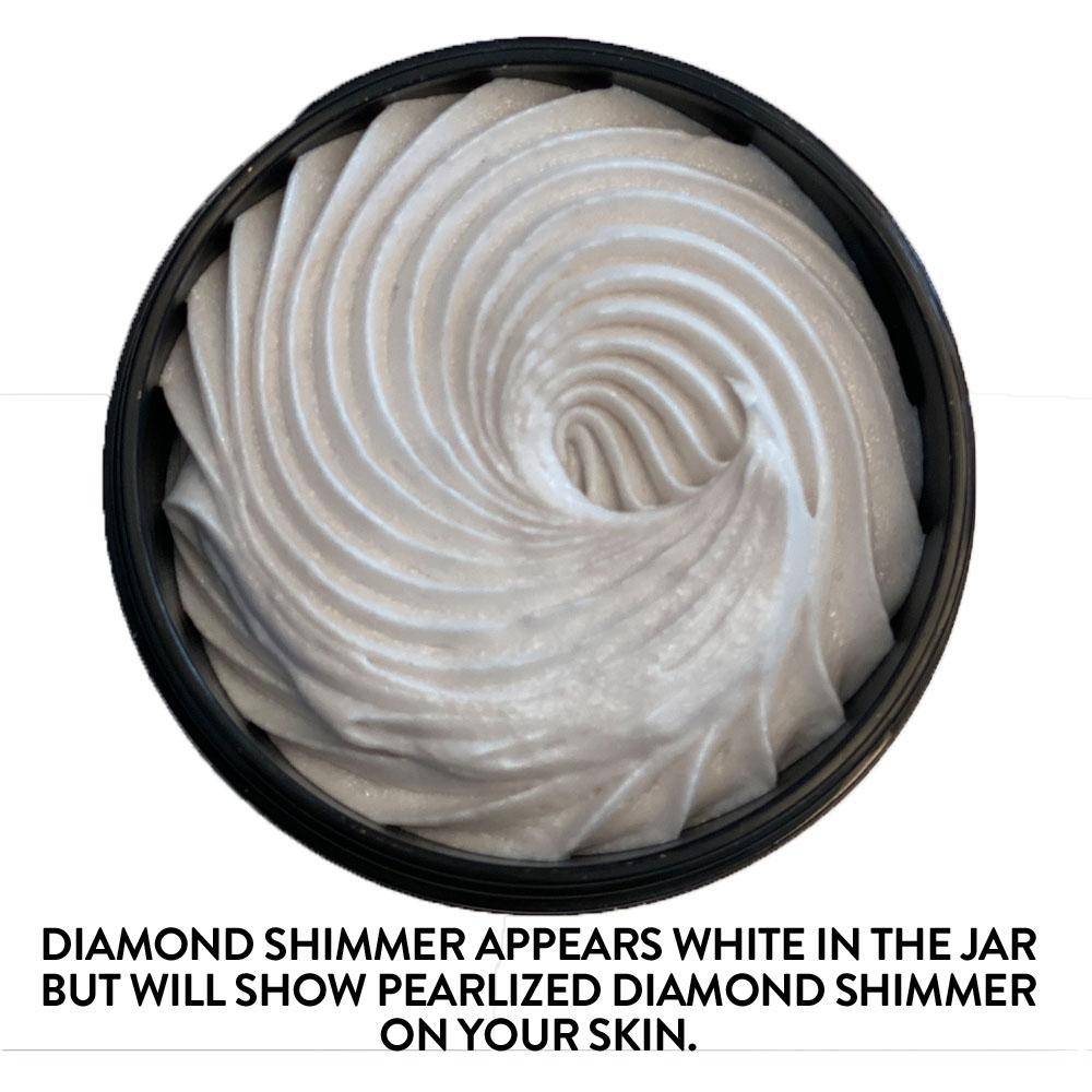 Organic Shimmering Whipped Body Butter Trio Glimmer Goddess® Organic Skin Care