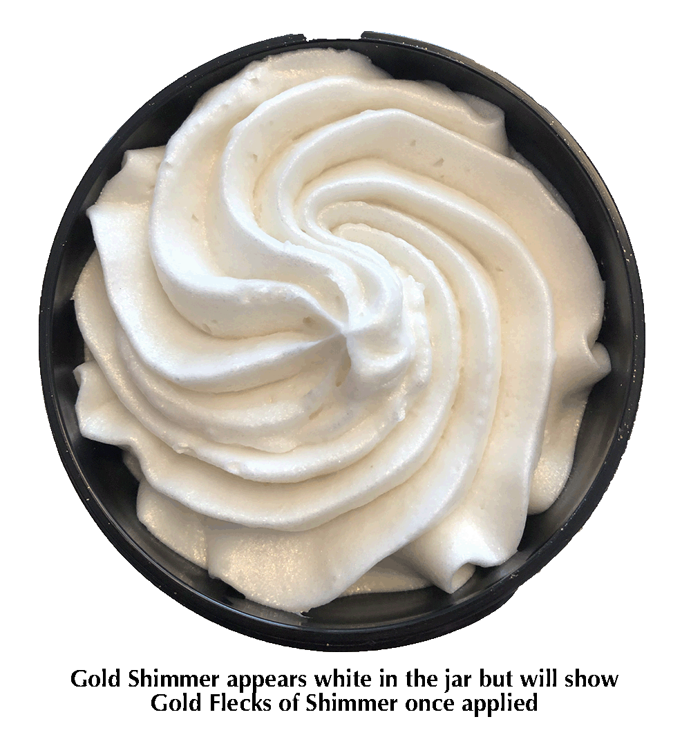 Organic Shimmering Whipped Body Butter Trio Glimmer Goddess® Organic Skin Care
