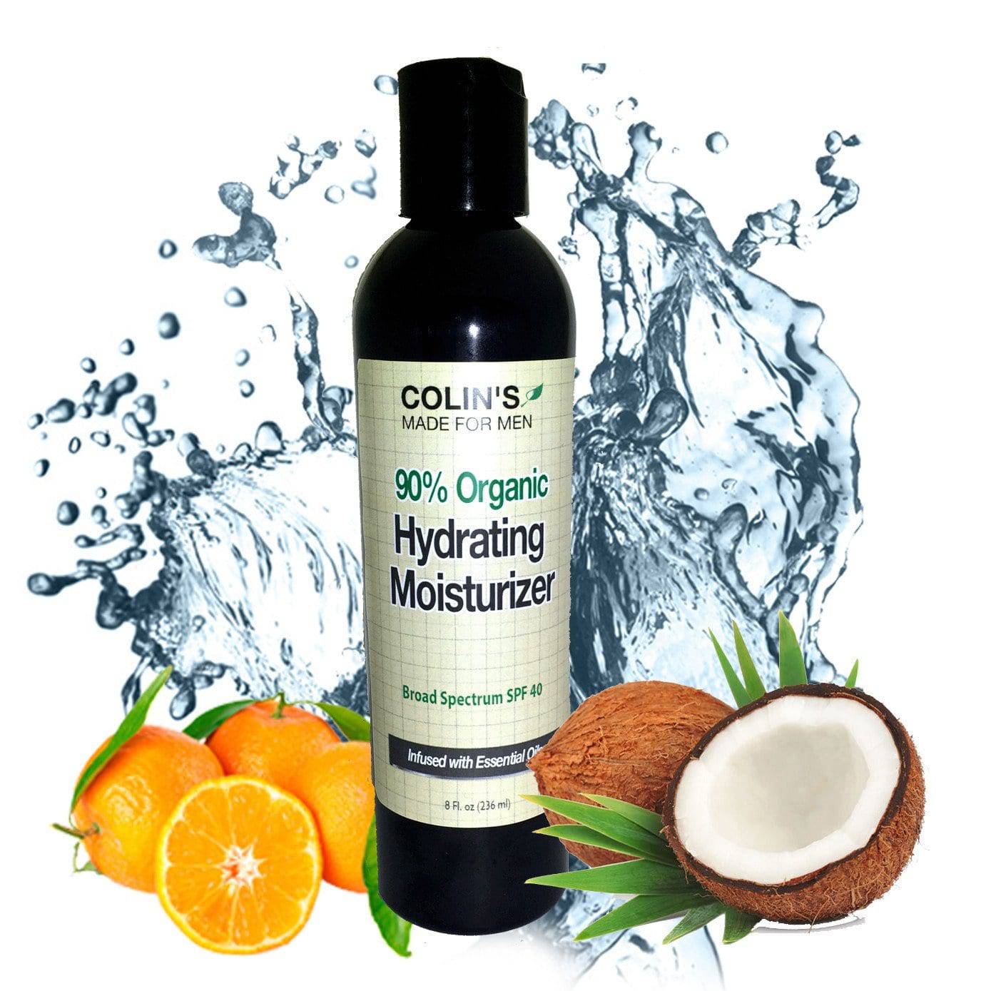 Organic Mens Face Cream - Broad Spectrum SPF 40 Glimmer Goddess® Organic Skin Care