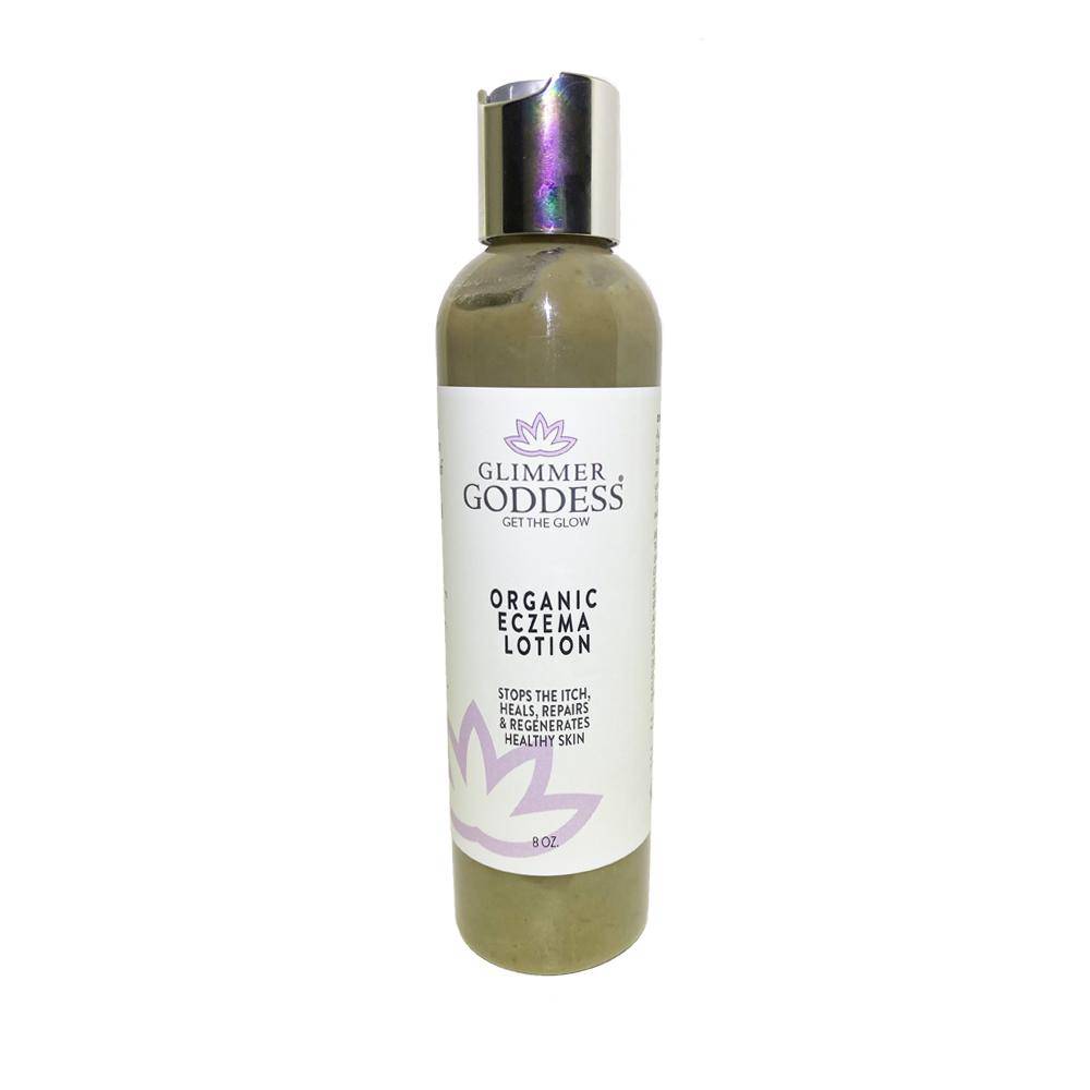 Organic Eczema Lotion - Stop the Itch, Heal The Skin Glimmer Goddess® Organic Skin Care