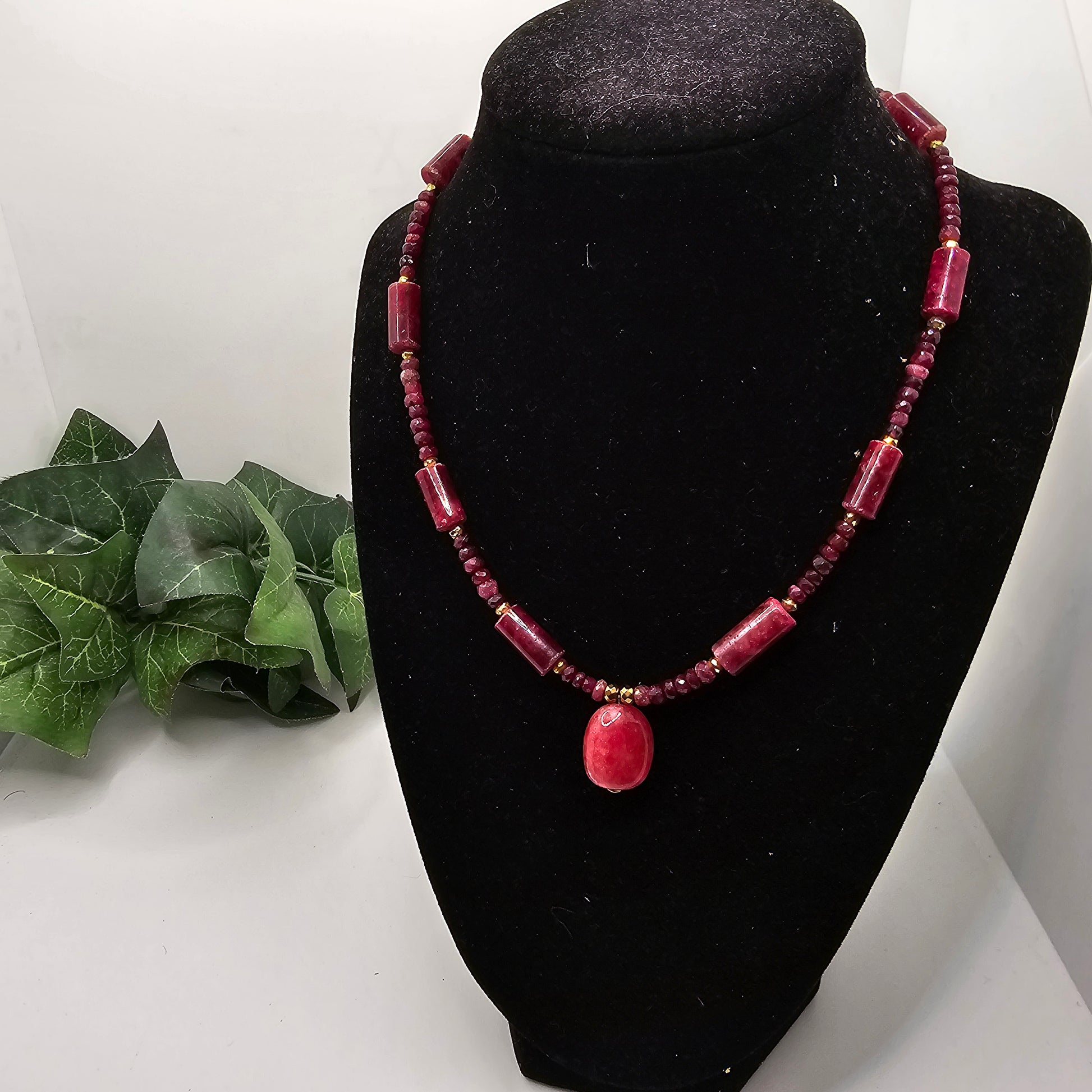 Natural Ruby Choker Necklace L.Signature Collection by L.Styles