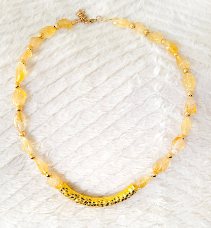 Antique Citrine Necklace L.Signature Collection by L.Styles