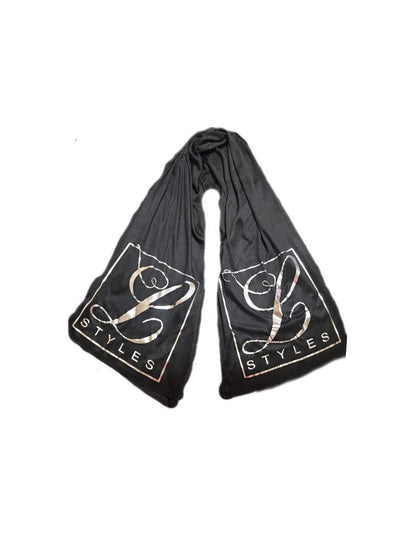 Black Multi Purpose Scarf L.Signature Collection by L.Styles