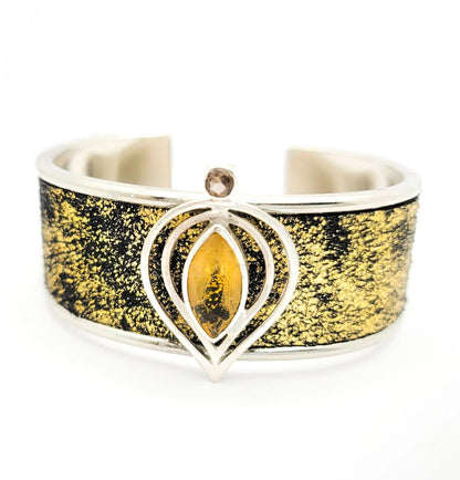 Citrine Gemstone Bangle L.Signature Collection by L.Styles