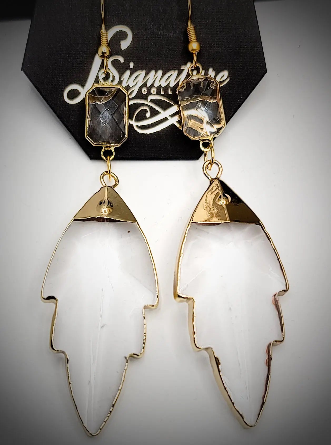 Clear Quartz Earrings "Clear" L.Signature Collection