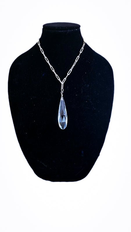 Clear Quartz Pendant Necklace - L.Signature Collection by L.Styles