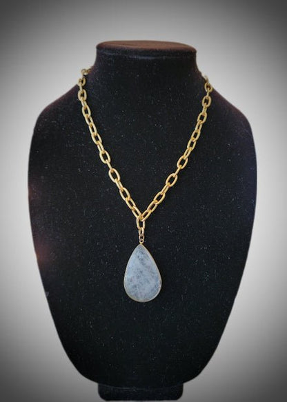 Gemstone Gold Chain Necklace L.Signature Collection