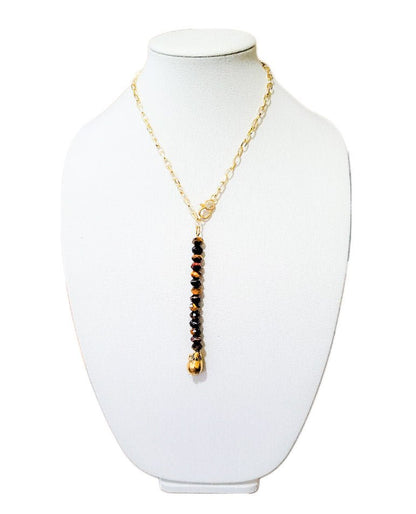 Gemstone Lariat Necklace L.Signature Collection by L.Styles