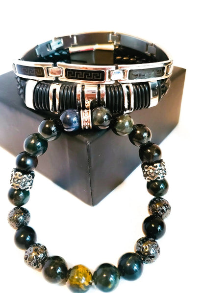 His "Vitality" Bracelet set L.Signature Collection