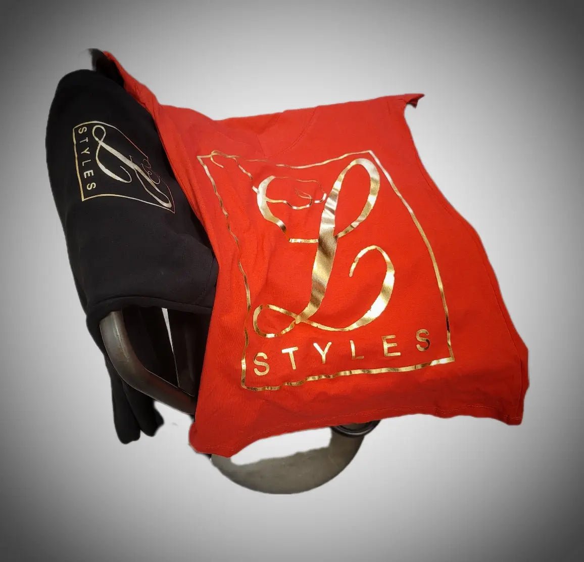 L.Styles' Red/Gold T-Shirt L.Signature Collection by L.Styles