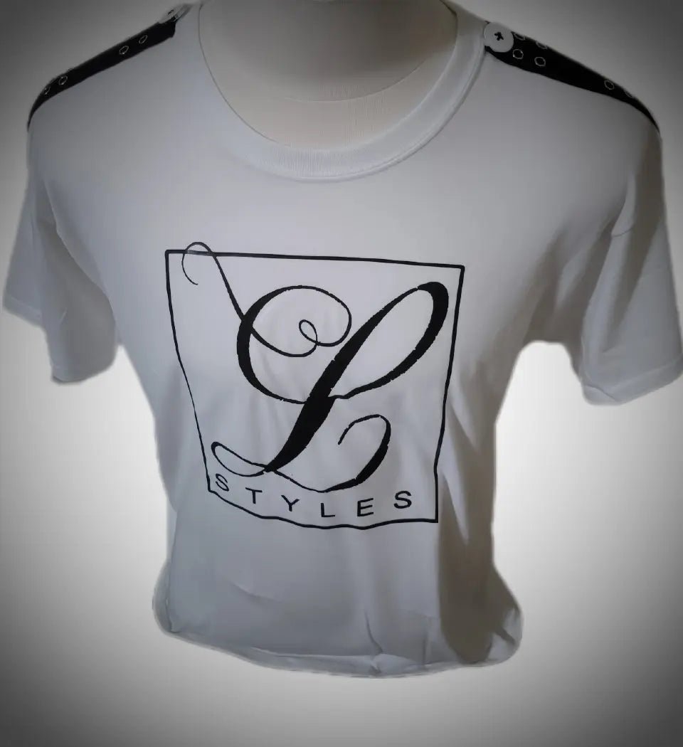 L.Styles' Wear Men's| O-Neck T-Shirt with Button Shoulders L.Signature Collection by L.Styles