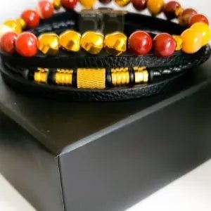 Men's African Opal Bracelet Set L.Signature Collection