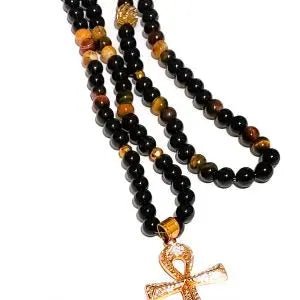 Men's Gold Ankh Necklace L.Signature Collection