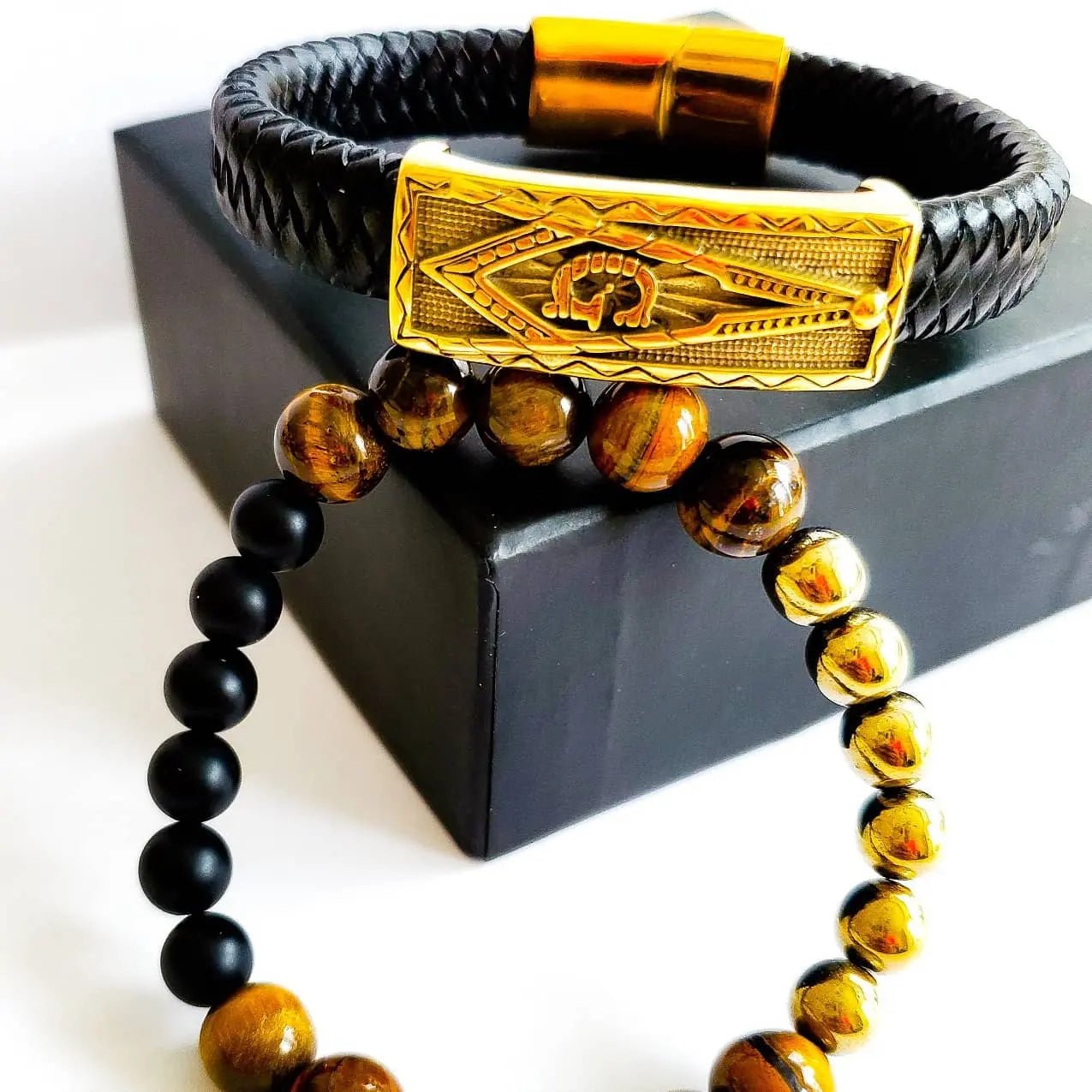 Men's "Motivated" Masonic Bracelet set L.Signature Collection