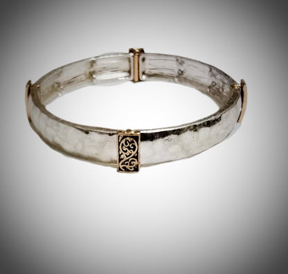 Men's Natural Turquoise and Wood Bracelet - L.Signature Collection by L.Styles