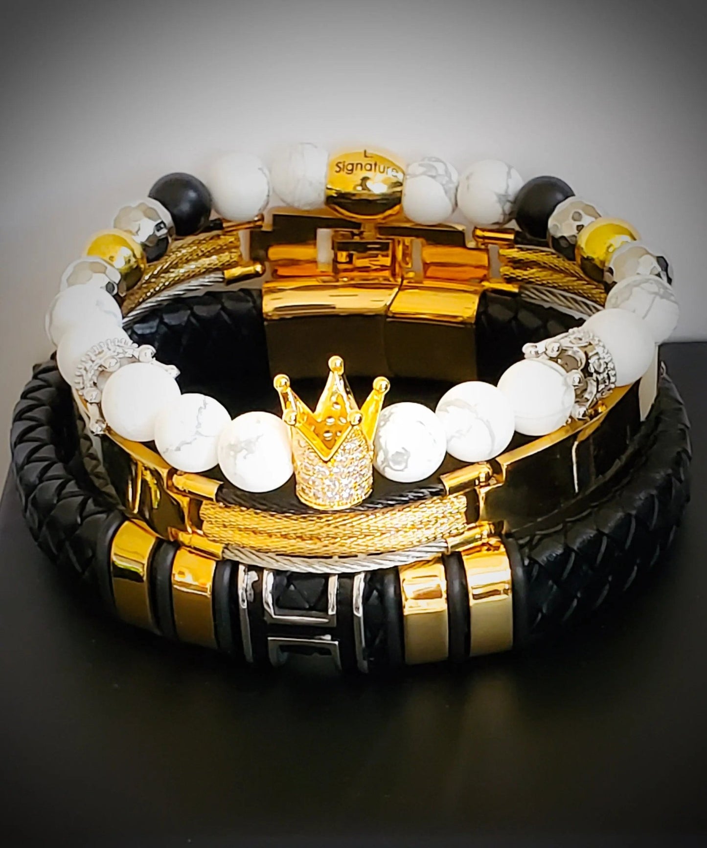 Men's " Peace and Protection" Crown Set L.Signature Collection