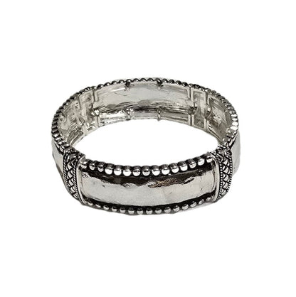 Men's Round striped Tibetan Agate Bracelet set - L.Signature Collection by L.Styles