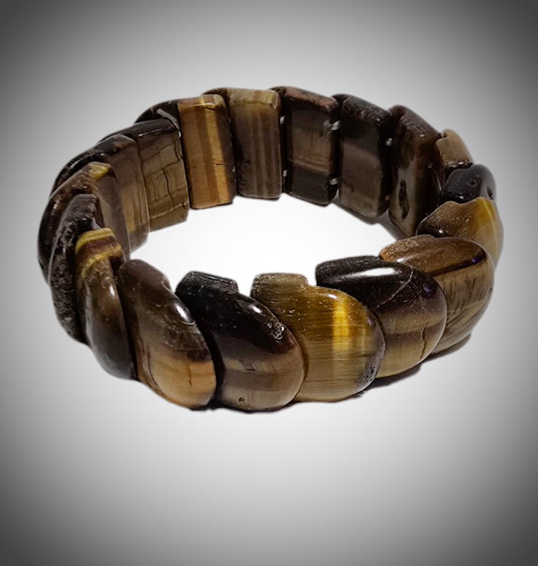 Men's Tiger Eye Stretch Bracelet - L.Signature Collection by L.Styles