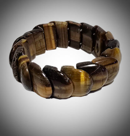 Men's Tiger Eye Stretch Bracelet - L.Signature Collection by L.Styles