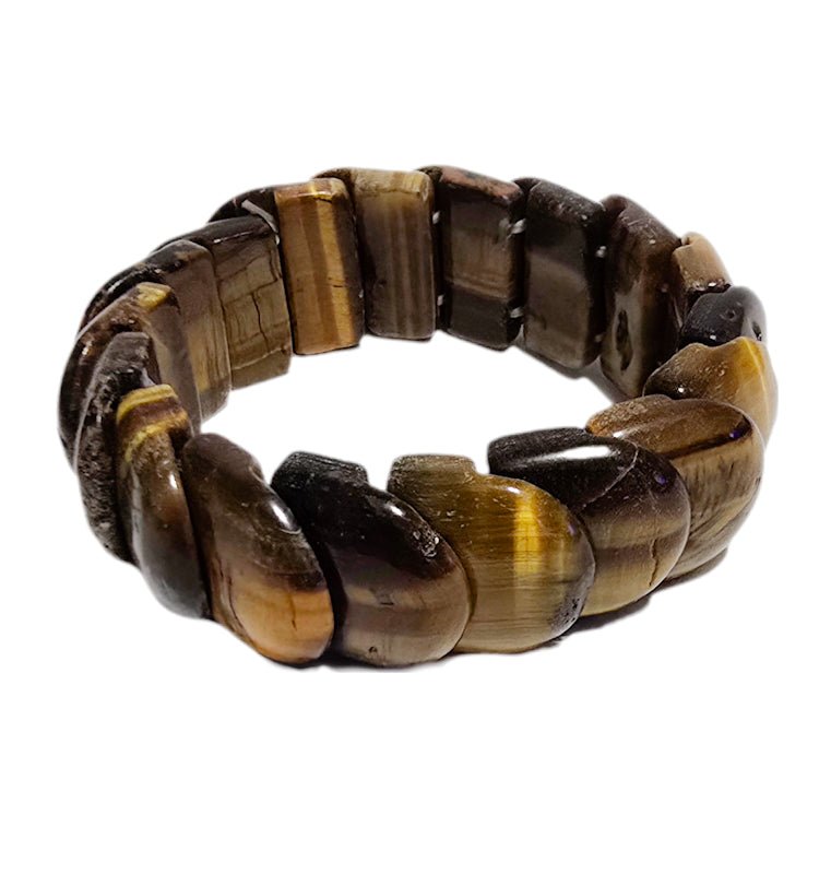 Men's Tiger Eye Stretch Bracelet - L.Signature Collection by L.Styles