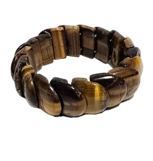 Men's Tiger Eye Stretch Bracelet - L.Signature Collection by L.Styles