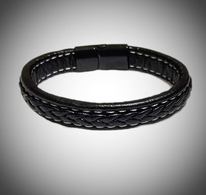 Men's Tourmaline Quartz and Onyx Bracelet - L.Signature Collection by L.Styles