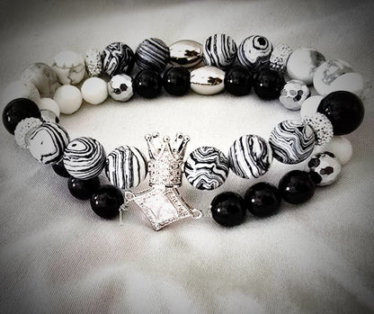 Men's White "Earned" Stripe Set - L.Signature Collection by L.Styles