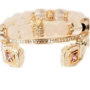 My " Love" Crown Bracelet Set L.Signature Collection