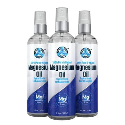 Pure Magnesium Oil Spray - From the Zechstein Sea - 8 oz Three Drops of Life