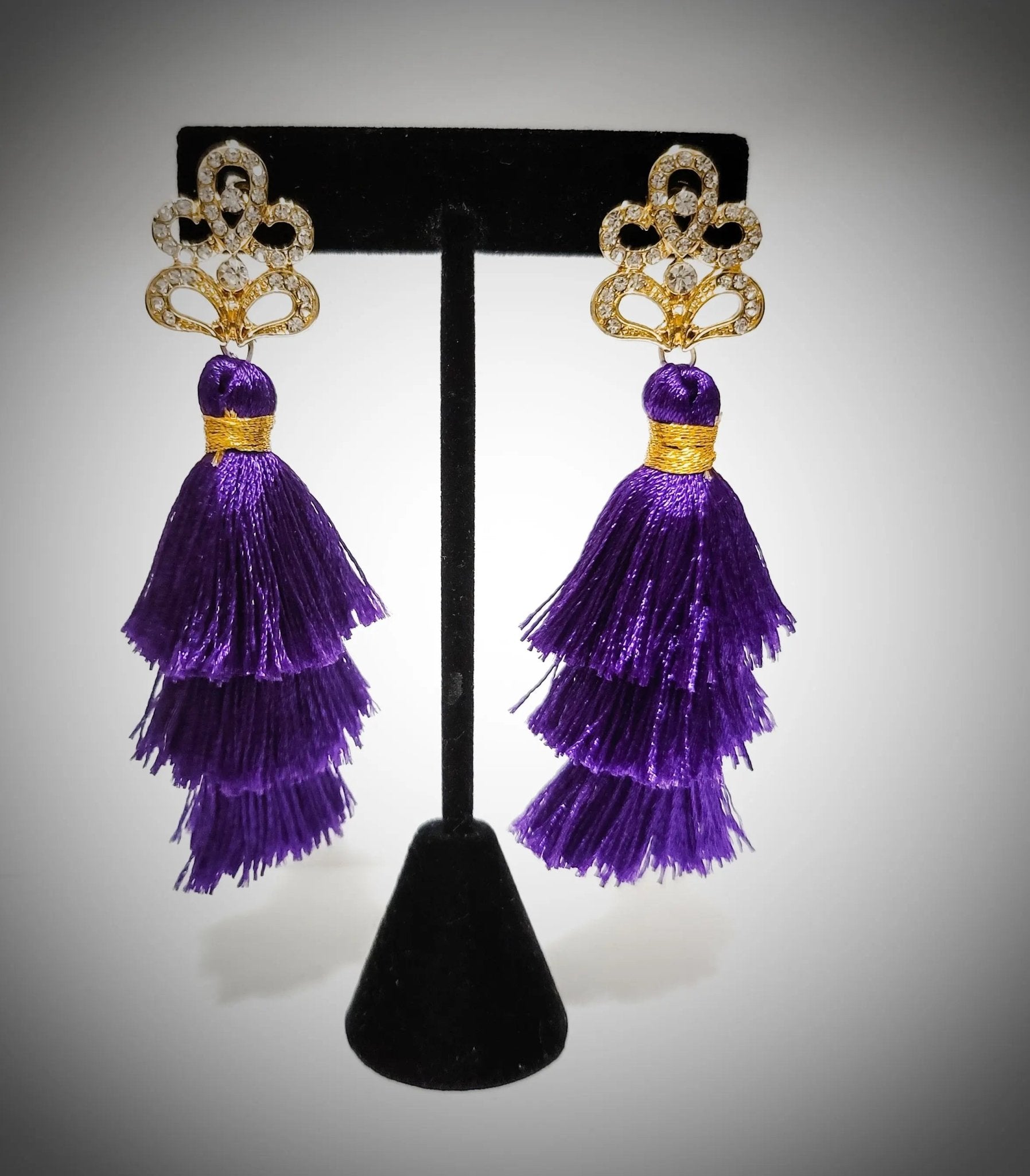 Purple Austrian Tassel L.Signature Collection by L.Styles