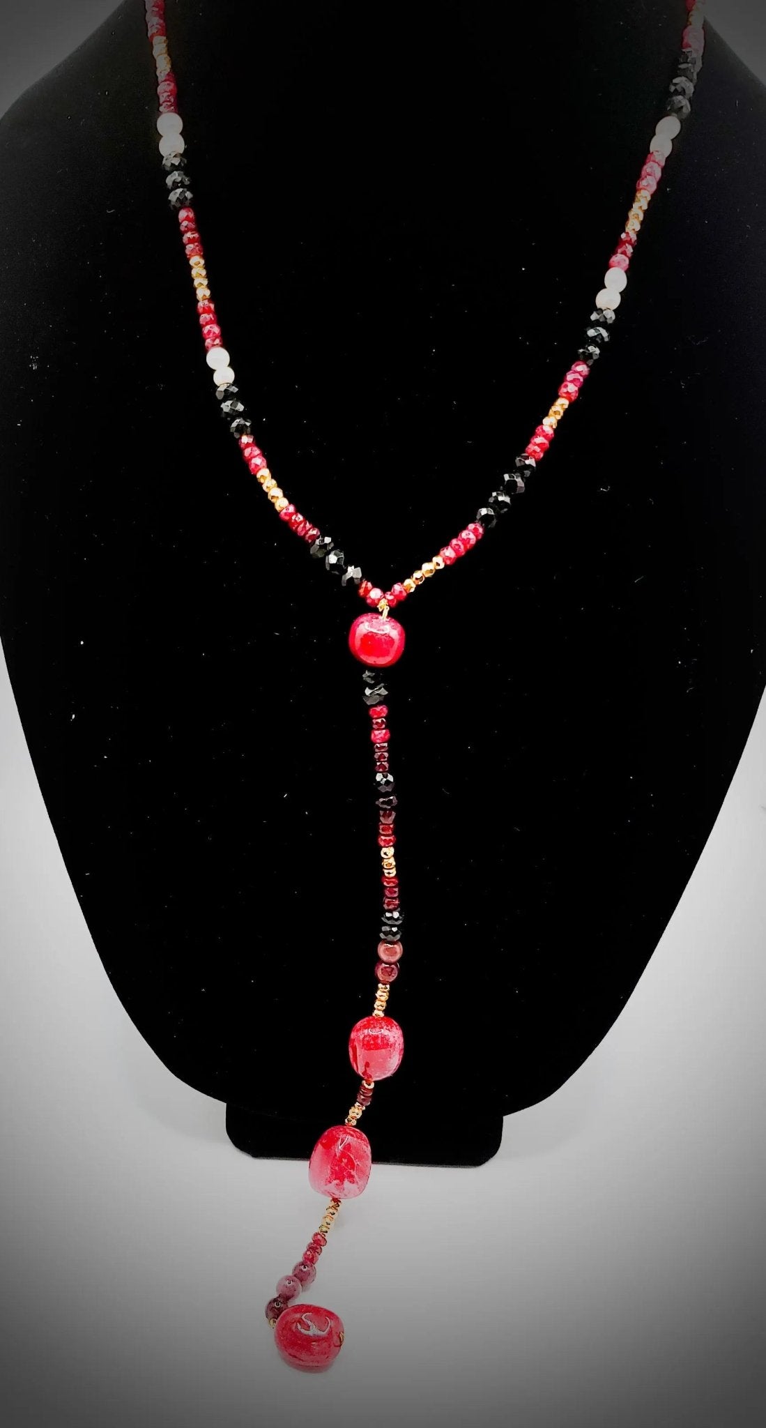 Ruby and Iolite Collar Necklace L.Signature Collection