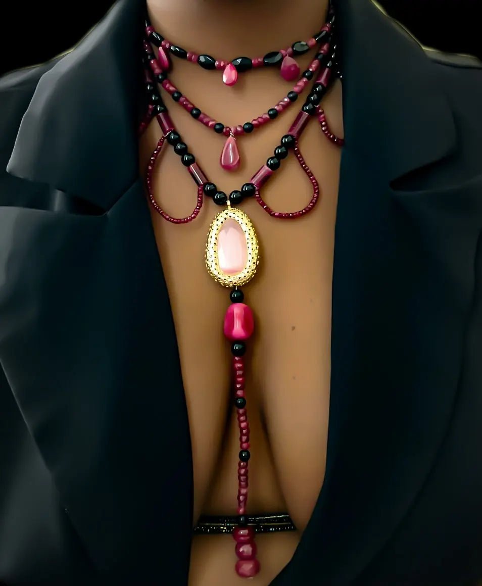 Ruby Collar Necklace L.Signature Collection by L.Styles