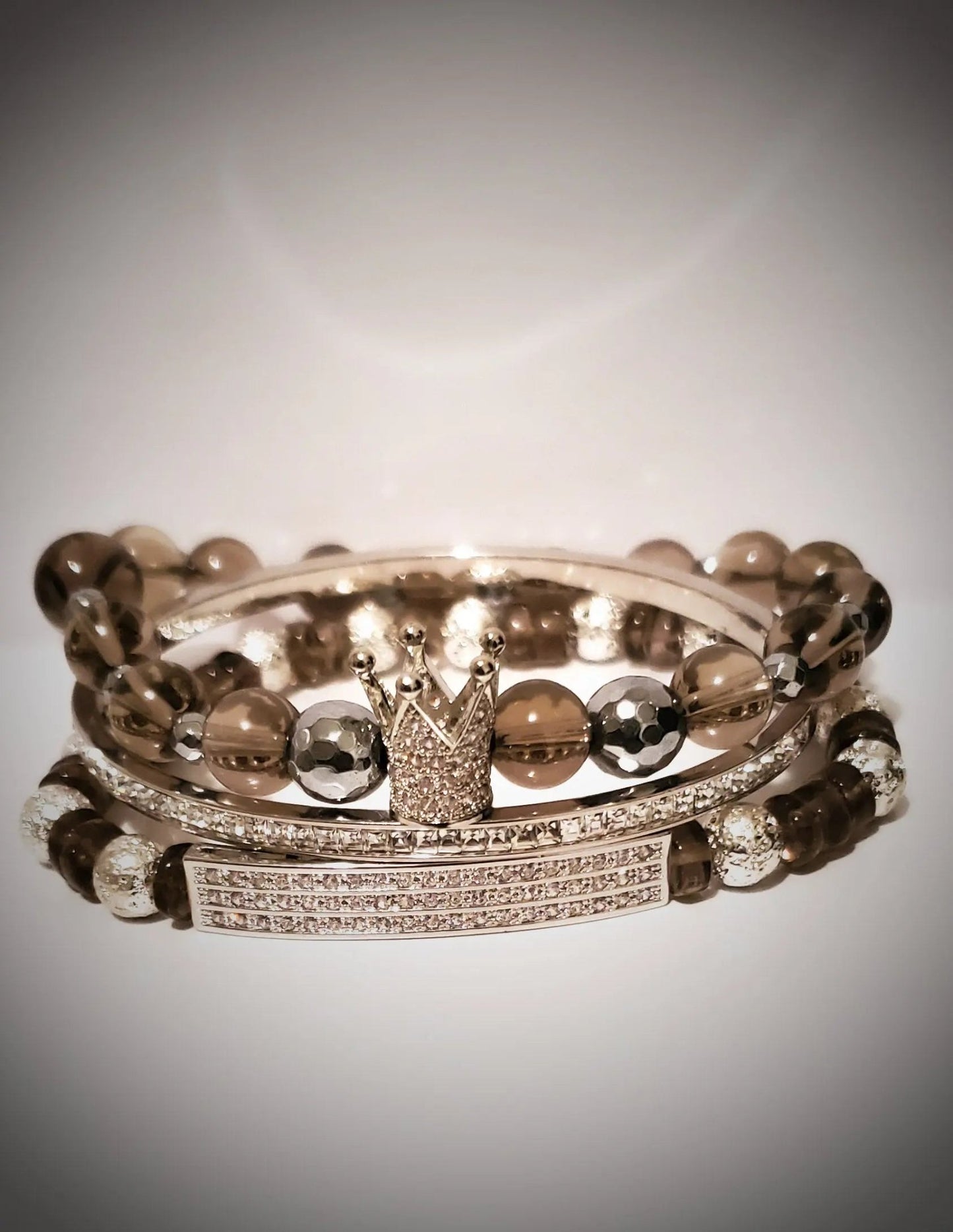 Smoky "Silver" Crown Set L.Signature Collection