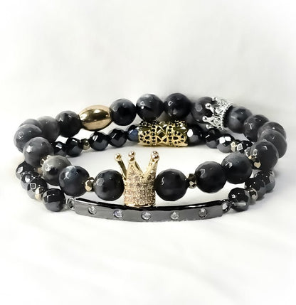 The "Gold" Larvikite Crown Set - L.Signature Collection by L.Styles