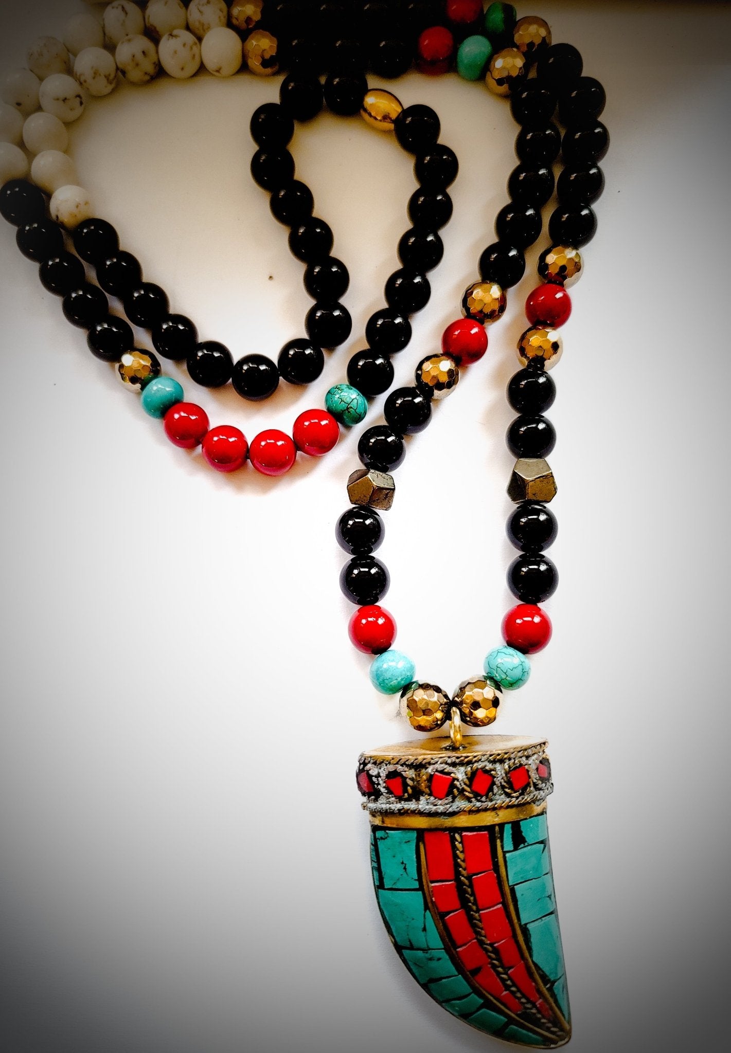 Tibetan Statement Necklace L.Signature Collection by L.Styles