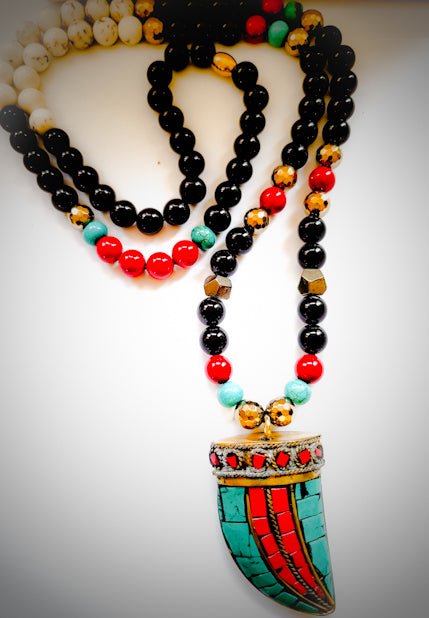 Tibetan Statement Necklace L.Signature Collection by L.Styles